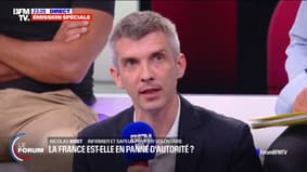 Échec de l'autorité en France? "L'autorité n'est pas seulement un moyen de répression, mais un moyen d'intégration"estime Nicolas Biret (infirmière)
