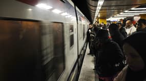 Grève du RER, à la station Châtelet, en 2009. (Illustration)