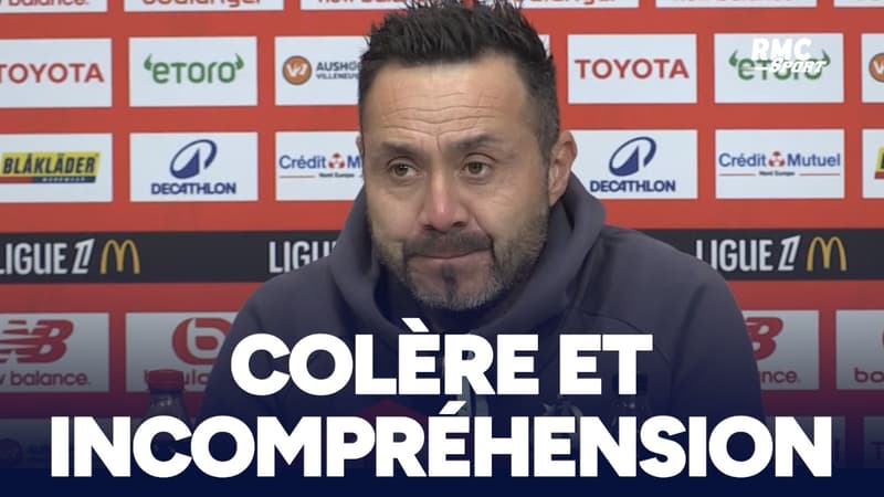 LOSC 1-0 OM : "Je suis trÃ¨s en colÃ¨re", De Zerbi ne comprend pas et assume la...