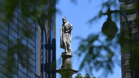 La statue de Christophe Colomb à New York.