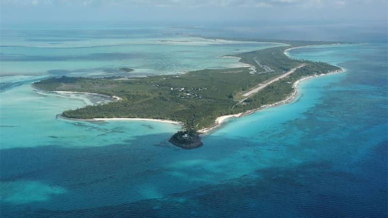 L'île de Whale Cay est en vente.