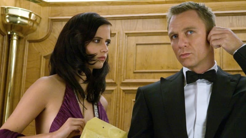 Eva Green et Daniel Craig dans Casino Royale