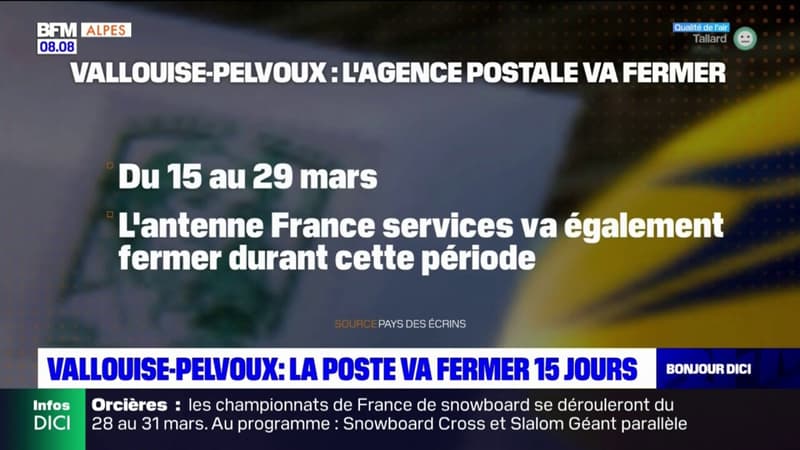 Hautes-Alpes: le bureau de Poste de Vallouise-Pelvoux fermé pendant 15 jours