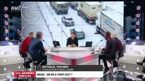 #Neige - "On prend plus de risques à conduire sur les routes secondaires qui ne sont pas forcément dégagées, que sur l'autoroute qui est déblayée !" Nathalie, conductrice de poids lourds 