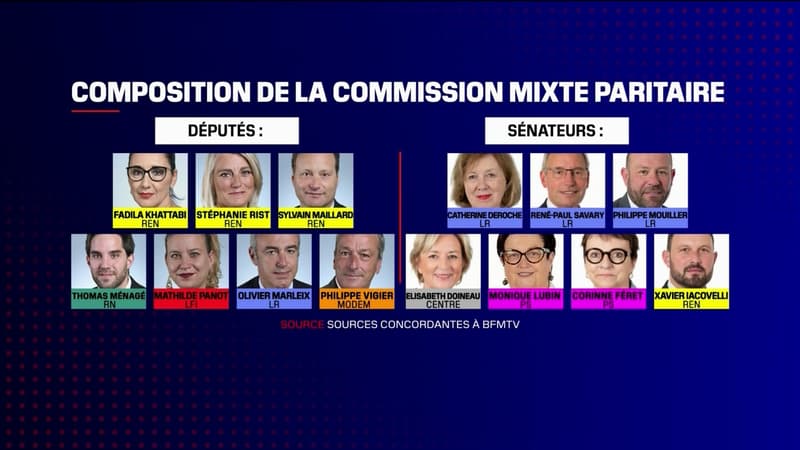 Panot, Marleix, Ménagé.... Quels députés composent la commission mixte paritaire?