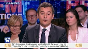 Questions d'éco: "On peut tout à fait supprimer l'ISF parce que c'est improductif pour la société et pour l'économie", Gérald Darmanin