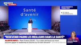 Santé: Emmanuel Macron confirme un plan de "7,5 milliards d'euros" et donne l'objectif "d'au moins 20 biomédicaments" créés en France d'ici à 2030