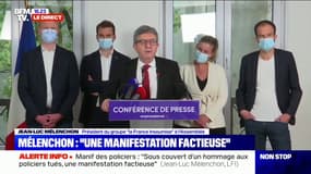 Jean-Luc Mélenchon sur la manifestation des policiers: "Ce n'est pas un hommage, c'est la mise en cause de la justice"