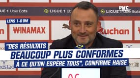 Lens 1-0 OM : "Des résultats beaucoup plus conformes à ce qu'on espère tous", confirme Haise