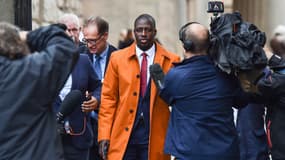 Benjamin Mendy, à la sortie du tribunal de Chester le 14 juillet 2023