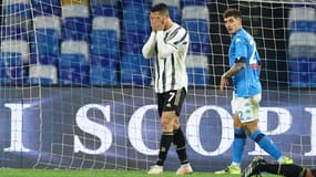 Cristiano Ronaldo lors du match Napoli-Juventus, à Naples le 13 février 2021