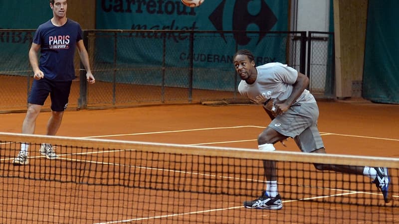 Gaël Monfils et Richard Gasquet en stage préparatoire à la finale de la Coupe Davis