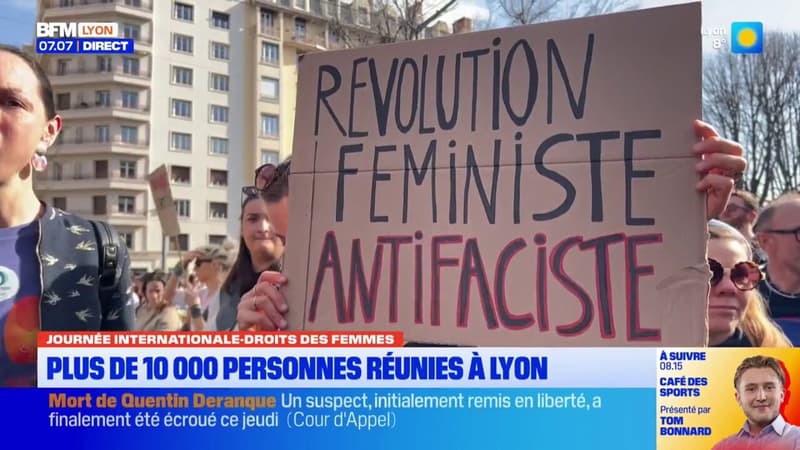 Journée internationale des droits des femmes : Plus de 10 000 personnes réunies dans Lyon