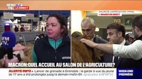 Salon de l'agriculture: "On sent que les choses vont dans le bon sens et on veut que le dialogue continue", déclare Hélène, éleveuse en Dordogne