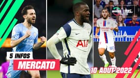 Silva, Cherki, Ndombélé… Les 5 infos mercato du 10 août 2022 (à la mi-journée)