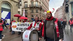 La manifestation du jeudi 13 avril dans les rues de Strasbourg.