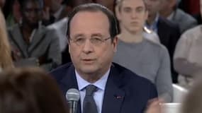François Hollande a rencontré des jeunes en "emploi d’avenir" au Palais de l’Élysée ce 11 mars