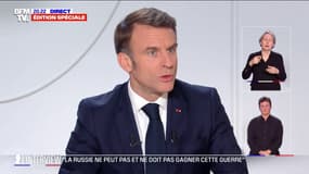 Emmanuel Macron: "Si la Russie gagne cette guerre, la crédibilité de l'Europe sera réduite à zéro"