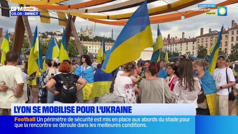 35 ans de l'indépendance de l'Ukraine : un rassemblement à Lyon au peuple ukrainien