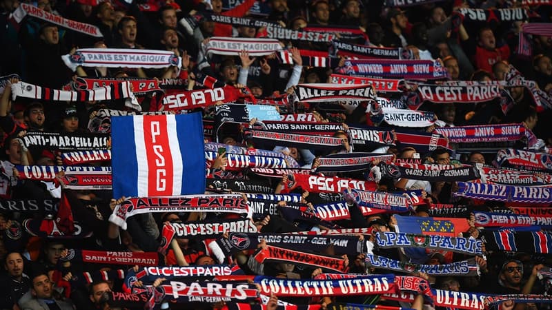 Les supporters parisiens face au FC Bâle en Ligue des champions.