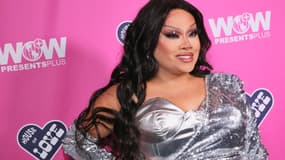 Jiggly Caliente, candidate emblématique de "RuPaul's Drag Race", le 18 juillet 2023 à Los Angeles en Californie