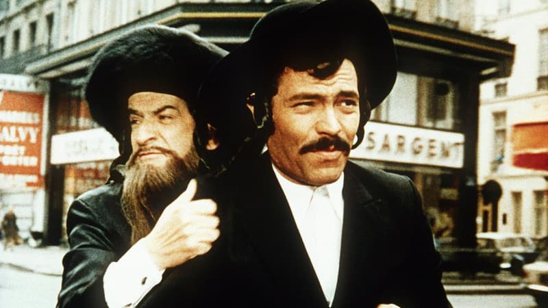 Claude Giraud avec Louis de Funès dans "Rabbi Jacob"