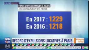 En 2017, Paris connait un record du nombre d'expulsions locatives