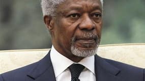 Le chef de la diplomatie syrienne demande des garanties de la part de l'ancien secrétaire général de l'ONU, Kofi Annan, pour l'application de son plan de paix. /Photo prise le 27 mars/REUTERS/Lintao Zhang/Pool