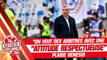 Ligue 1 : "On veut des arbitres qui ont une attitude respectueuse" plaide Genesio