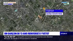 Yvetot: un jeune cycliste de 13 ans a été renversé par un automobiliste