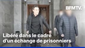 Les images de la libération du chercheur français Laurent Vinatier détenu en Russie depuis juin 2024