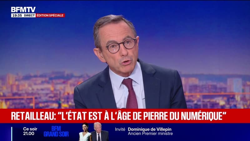 "L'État est à l'âge de pierre du numérique", déclare Bruno Retailleau (LR) au sujet du bilan des plaintes rétudiées après l'affaire Lyhanna