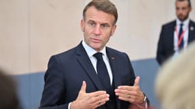Le président français Emmanuel Macron à Copenhague le 2 octobre 2025