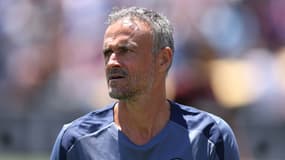 Luis Enrique lors du match PSG-Atlético de Madrid (4-0, Coupe du monde des clubs), le 15 juin 2025