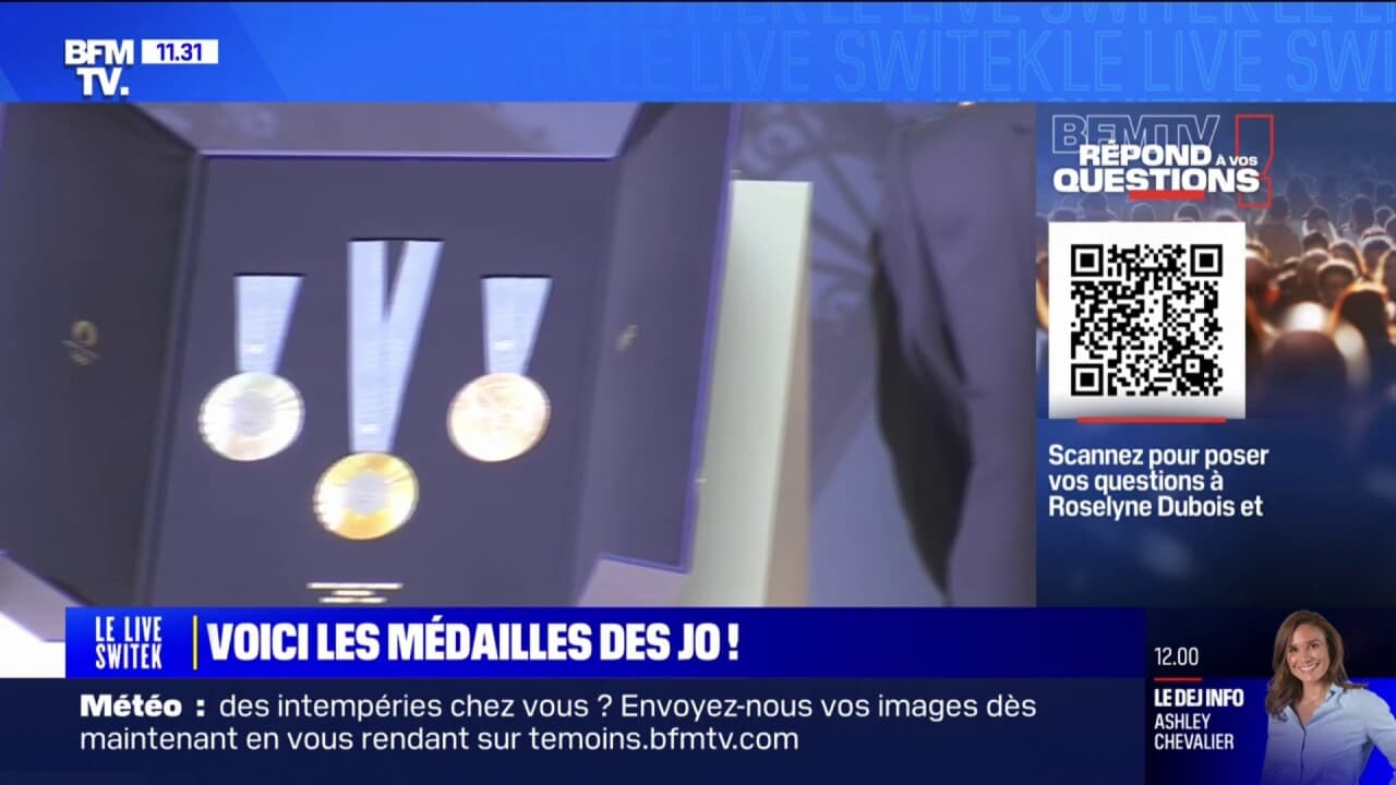 À quoi ressemblent les médailles des Jeux olympiques 2024? BFMTV répond