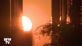  Les New-yorkais ont pu assister à un superbe Manhattanhenge vendredi 