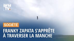 Franky Zapata s'apprête à traverser la Manche sur son "Flyboard"