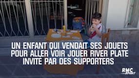 Un enfant qui vendait ses jouets pour aller voir jouer River Plate invité par des supporters
