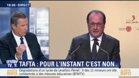 Tafta: François Hollande s'oppose à la signature du traité