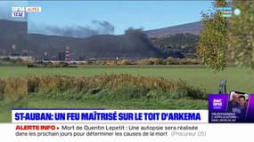 Château-Arnoux-Saint-Auban: incendie sur le toit de l'usine Arkema