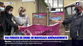 Digne-les-Bains : la Via Ferrata du Rocher de Neuf Heures officiellement inaugurée