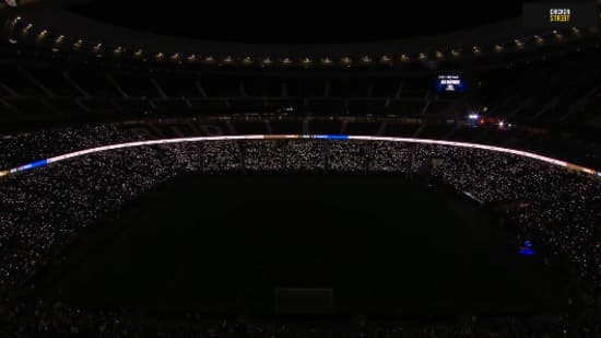 Le Civitas à la mi-temps du match France-Espagne entre streamers