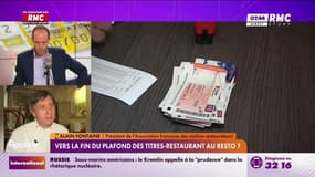 Alain Fontaine, président de l'association française de maîtres restaurateurs, propose de faire "sauter le plafond" des titres-restaurant pour la restauration" car "elle vit des moments difficiles"
