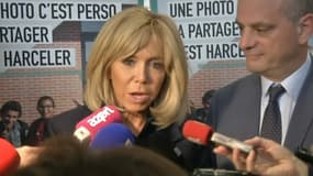 Brigitte Macron était ce jeudi dans un collège de Clamart, en région parisienne.  