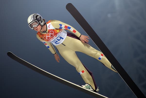 Coline Mattel lors des Jeux d'hiver de Sotchi en 2014