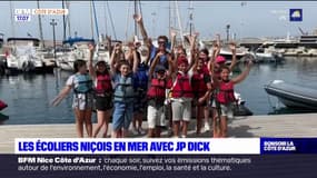 Nice: le navigateur Jean-Pierre Dick partage sa passion avec des écoliers