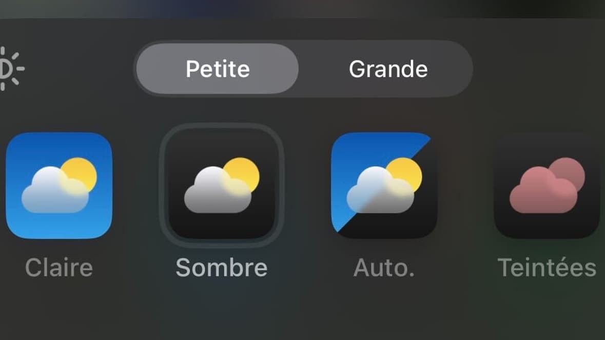 On peut changer les couleurs des icones sur iOS