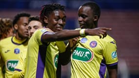 La joie des Toulousains face à Aubagne le 5 mars 2021.