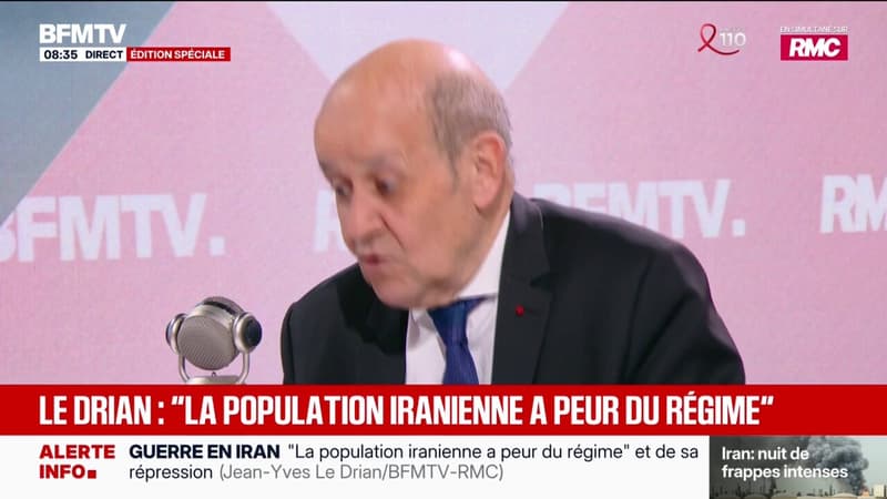 Guerre au Moyen-Orient: "Ce qui me frappe, c'est l'impréparation de l'intervention américaine", indique Jean-Yves Le Drian