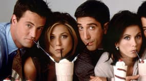 Matthew Perry, Jennifer Aniston, David Schwimmer, Courteney Cox, Matt LeBlanc et Lisa Kudrow, les acteurs de "Friends".